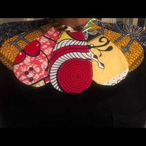 African/Ankara print Bib necklace